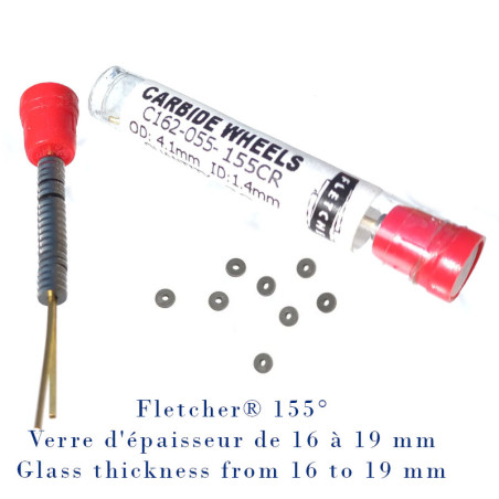 Molette de coupe Fletcher® 155 degré en carbure de tungstène C162-055-155CR, MR8050255, 57620100098186